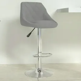 vidaxl-stolek-barowy-jasnoszary-obity-aksamitem