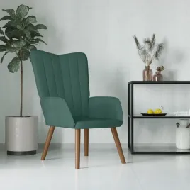 vidaxl-fotel-ciemnozielony-obity-aksamitem