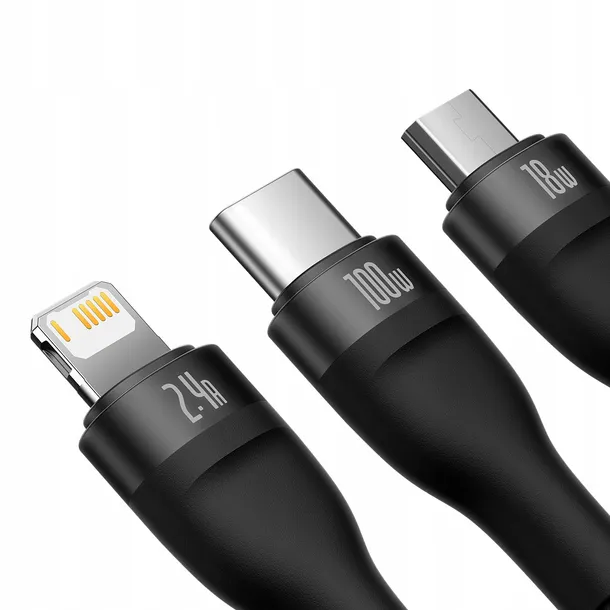 baseus-kabel-usb-do-usb-typ-c-do-lightning-micro-usb-100w-12m-czarny-kolor-czarny