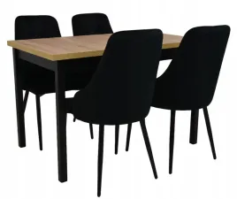 stol-rozkladany-70x120-160cm-i-4-krzesla-tapicerowane-welur-czarny