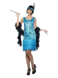 stroj-flapper-flapperka-niebieski-cekiny-retro-l
