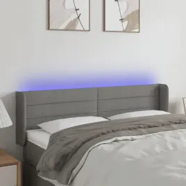 vidaxl-zaglowek-do-lozka-z-led-ciemnoszary-147x16x78-88-cm-tkanina