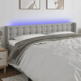 vidaxl-zaglowek-do-lozka-z-led-jasnoszary-163x16x78-88-cm-tkanina