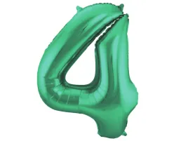 balon-matowy-cyfra-4-zielona-cztery-86cm