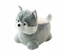 pufa-maskotka-piesek-husky-siedzisko-dla-dzieci-milutkie-futerko-krzeselko