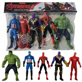 avengers-zestaw-5-figurek-figurki-akcji-superbohaterowie-hulk-spiderman