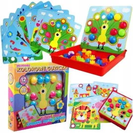 ukladanka-guzikowa-mozaika-grzybki-montessori-gra-zwierzeta-paw-lew-motylek