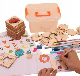 drewniane-szablony-do-nauki-rysowania-pisaki