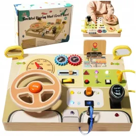 tablica-manipulacyjna-drewniana-panel-sensoryczny-kontroler-led-przelacznik