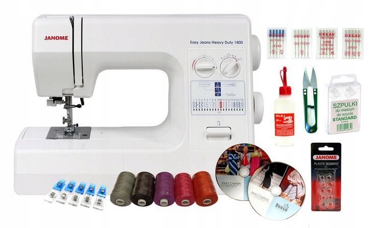 Janome HD1800 Easy Jeans maszyna do szycia + GRATISY + Kursy szycia