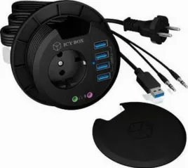 hub-usb-3-0-icybox-ib-hub1430-z-audio-4-porty-czarny-140-cm