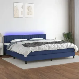 vidaxl-lozko-kontynentalne-z-materacem-niebieskie-200x200-cm-tkanina