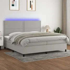 vidaxl-lozko-kontynentalne-z-materacem-jasnoszare-200x200cm-tkanina