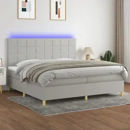 vidaxl-lozko-kontynentalne-z-materacem-jasnoszare-200x200cm-tkanina