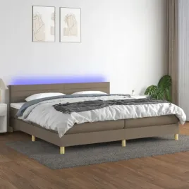 vidaxl-lozko-kontynentalne-z-materacem-taupe-200-x-200-cm-tkanina