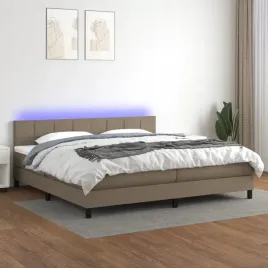 vidaxl-lozko-kontynentalne-z-materacem-taupe-200-x-200-cm-tkanina