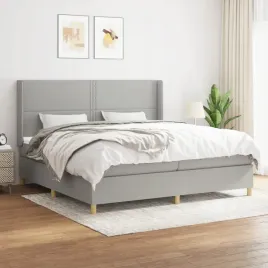 vidaxl-lozko-kontynentalne-z-materacem-jasnoszare-tkanina-200x200-cm