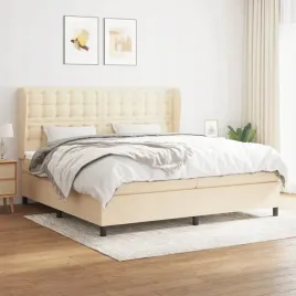 vidaxl-lozko-kontynentalne-z-materacem-kremowe-tkanina-200x200-cm