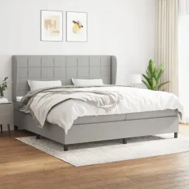 vidaxl-lozko-kontynentalne-z-materacem-jasnoszare-tkanina-200x200-cm