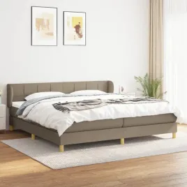 vidaxl-lozko-kontynentalne-z-materacem-taupe-tkanina-200x200-cm