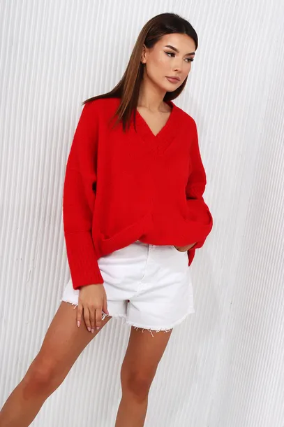 damski-sweter-warm-night-czerwony-melanz-oversize-marka-miss-city-official