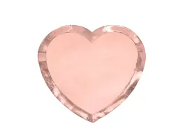 talerzyki-serce-rozowe-zloto-21-cm-6-szt