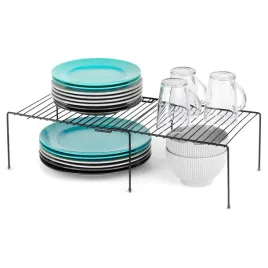 polka-kuchenna-metalowa-czarna-rozsuwana-345-48-cm