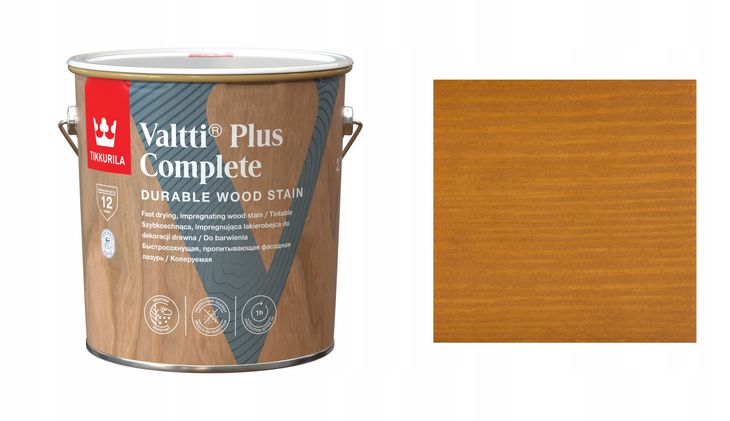Фото - Фарба / емаль Tikkurila ﻿ VALTTI PLUS COMPLETE 2,7L 5052 POUTA - LAKIEROBEJCA SZYBKOSCHNĄCA 