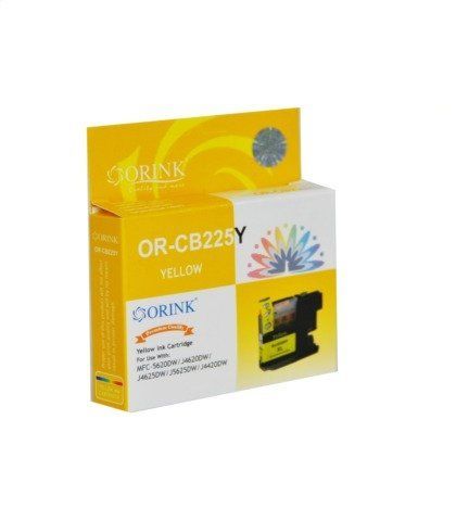 Tusz ORINK LC225 do Brother 15 ml Yellow