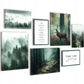 novart-zestaw-dekoracji-sciennych-obrazy-jelenie-w-lesie