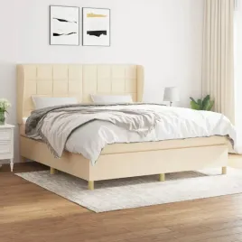 vidaxl-lozko-kontynentalne-z-materacem-kremowe-tkanina-180x200-cm