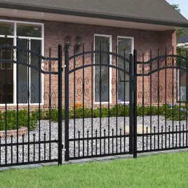 vidaxl-furtka-z-grotami-czarna-103x175-cm-malowana-proszkowo-stal