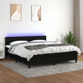 vidaxl-lozko-kontynentalne-z-materacem-czarne-160x200-cm-tkanina