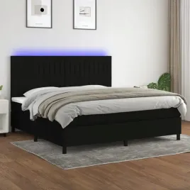 vidaxl-lozko-kontynentalne-z-materacem-czarne-200-x-200-cm-tkanina