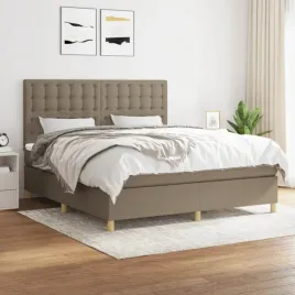 vidaxl-lozko-kontynentalne-z-materacem-taupe-tkanina-180x200-cm