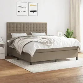 vidaxl-lozko-kontynentalne-z-materacem-taupe-tkanina-180x200-cm