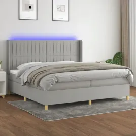vidaxl-lozko-kontynentalne-z-materacem-jasnoszare-200x200cm-tkanina