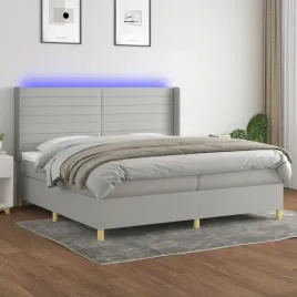 vidaxl-lozko-kontynentalne-z-materacem-jasnoszare-200x200cm-tkanina