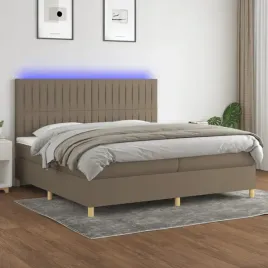 vidaxl-lozko-kontynentalne-z-materacem-taupe-200-x-200-cm-tkanina
