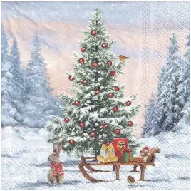 serwetka-decoupage-33x33-am-33316540-choinka-sanki