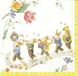 serwetka-ihr-l-742200-muzykalne-zajaczki-1-szt