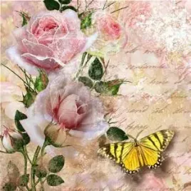 serwetka-dommos-211815-roze-motyl-1-szt