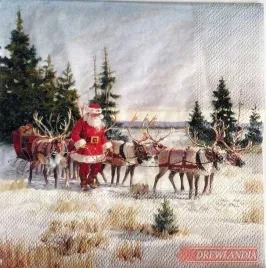 serwetka-decoupage-33x33-am-33319060-zaprzeg-mikolaja