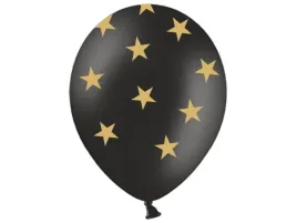 balony-pastelowe-czarne-w-gwiazdki-37-cm-50-szt
