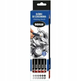 beniamin-rexus-olowki-do-szkicowania-6-sztuk-2h-h-hb-b-2b-3b-zestaw