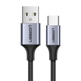 kabel-ugreen-us288-60125-usb-a-usb-c-qc-3-0-3a-0-5m-szary