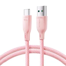 kabel-joyroom-multi-color-series-s-a34-usb-a-usb-c-100w-1m-rozowy