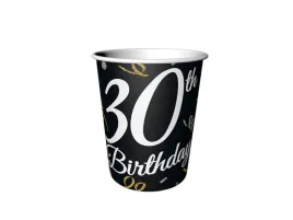 kubeczki-papierowe-na-trzydzieste-urodziny-czarne-250-ml-6-szt