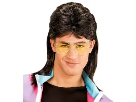 peruka-meska-czarna-disco-okulary