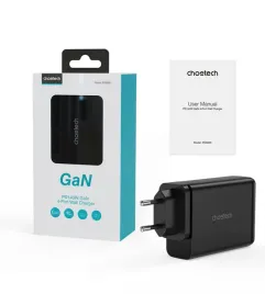 choetech-gan-140w-ladowarka-4-porty-2x-usb-c-2x-usb-czarna